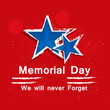 Illustration of USA Memorial Day background