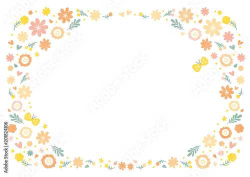 花 水彩 フレーム オレンジ Stock イラスト Adobe Stock 花 水彩 フレーム オレンジ Stock イラスト Adobe Stock