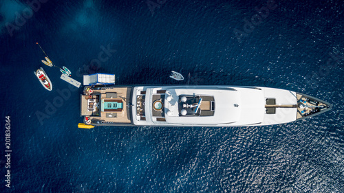 Fotografía Super yacht in Sardinia, Italy