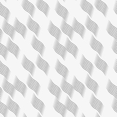 Leinwandbilder - vector pattern with geometric waves. Endless stylish texture. Ripple monochrome background. pattern is on swatches panel.