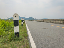 Scenic Of Cement On Road For Mind-stone Concept