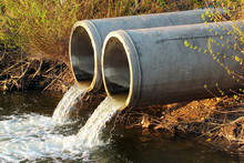 Discharge Of Sewage Into A River