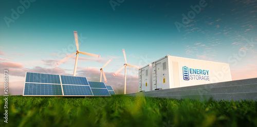 Fotografía Concept of energy storage system