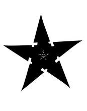 Five-pointed Star Silhouette