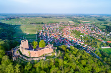 Landeck Castle And Klingenmunster Town In Rhineland-Palatinate, Germany