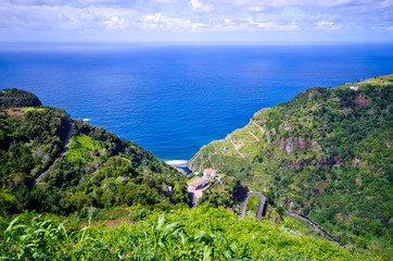 Poster - Coast of Madeira island near Sao Jorge, Portugal