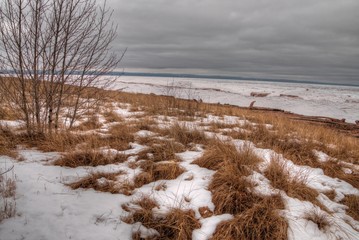 Sticker - Wisconsin Point in Superior, Wisconsin is on the shore of Lake Superior