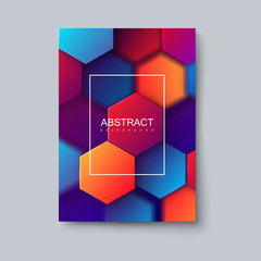 Poster - Colorful gradient cover design.