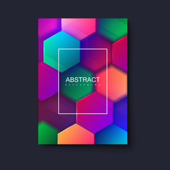 Poster - Colorful gradient cover design.