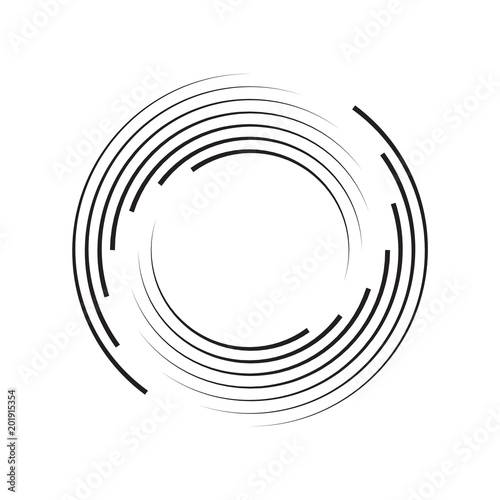 Dekoracja na wymiar  koncentryczne-kolo-elementow-tla-streszczenie-kolo-wzor-grafika-czarno-biala