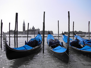 Sticker - Venetian gondolas - Venice - Italy