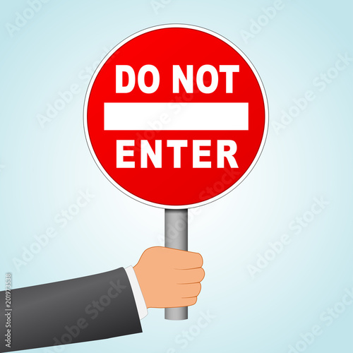 Fényképezés  do not enter sign concept