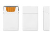 Mockup Blank Cigarettes Pack Set. 3d Rendering