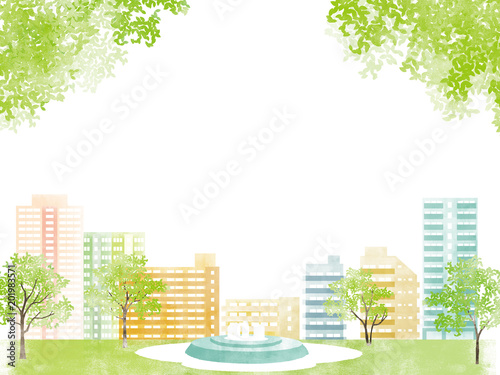 街並み 新緑イラスト Buy This Stock Illustration And Explore Similar Illustrations At Adobe Stock Adobe Stock