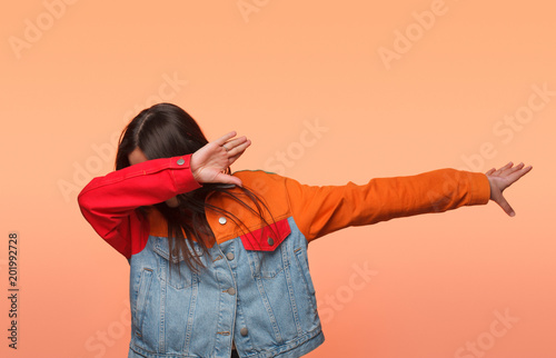 girl showing dab dance
