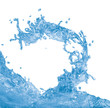 giclé d'eau-fraîcheur-vague-bleu-splach