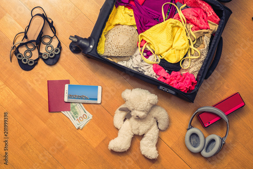 travel teddy bear with passport