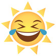 Sonne Emoji Tränen lachend