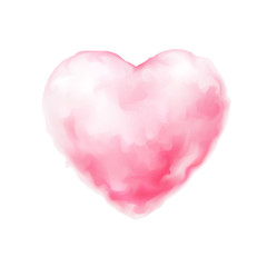 Wall Mural - Vector cotton candy heart icon valentine sweet