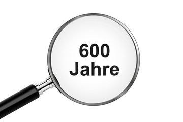 Sticker - Lupe sucht/findet - 600 Jahre