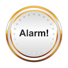 Poster - Luxus Button weiß - Alarm