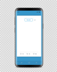Aufkleber - Modern smartphone with messenger interface