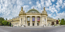 Panoramic View Of Grand Palais (Great Palace) In Paris, France. Grand Palais Has More Than 1.5 Mln Visitors Per Year, No People