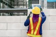 Man working masonry in site construction are worker professional about mason