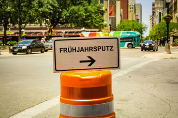 Poster - Schild 292 - Frühjahrsputz