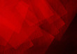 © Attitude1 - Abstract red pattern on a black background in a modern geometric art style design of layered transparent shapes in corner.