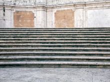 Close-up Stone Steps In Italy