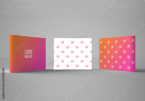 Download 3 Exhibition Display Mockups Buy This Stock Template And Explore Similar Templates At Adobe Stock Adobe Stock PSD Mockup Templates