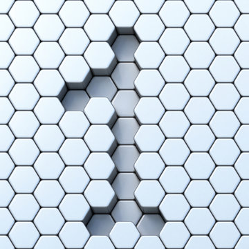 Hexagonal grid number ONE 1 3D
