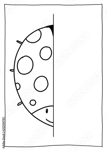 Spiegelbild nachzeichnen - Marienkäfer – kaufen Sie diese ...
