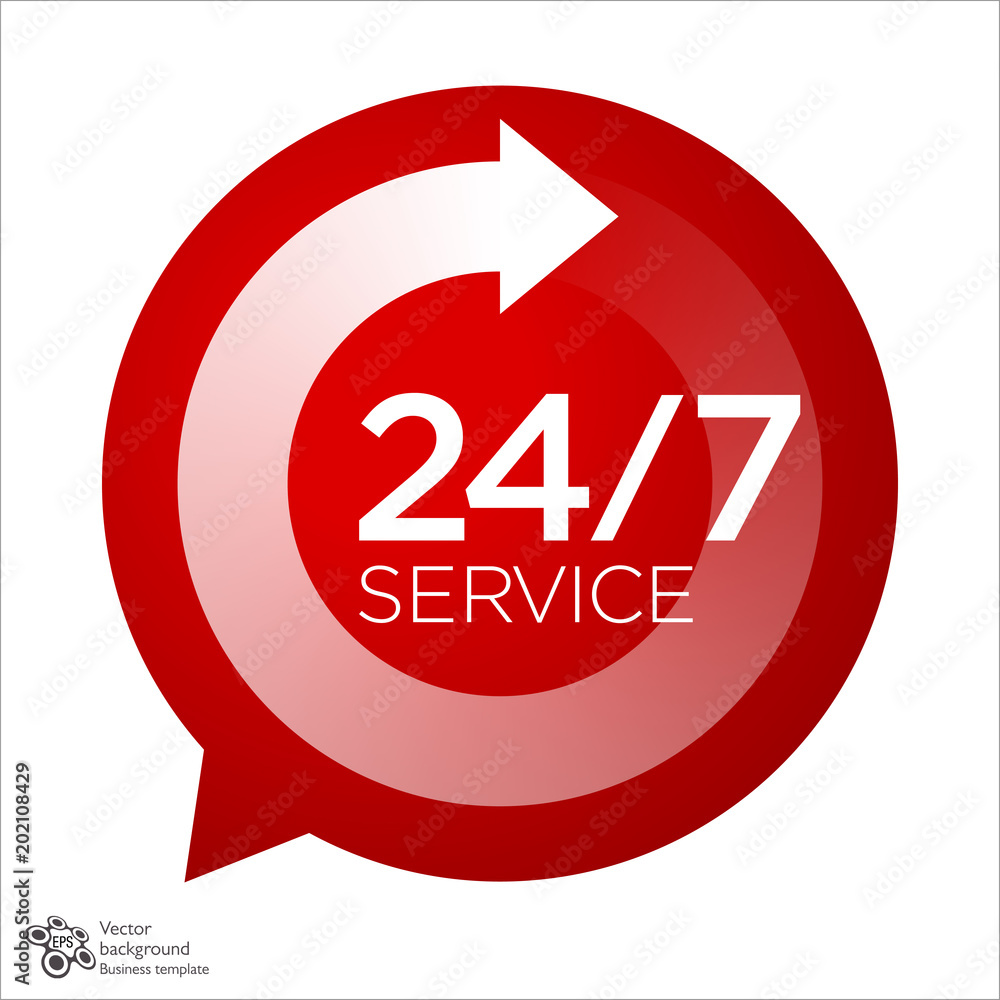 Service Icon 24 7 365 Vector Graphics Wall Mural Wallpaper Murals Mark F Service Icon 24 7 365 Vector Graphics Wall Mural Wallpaper Murals Mark F