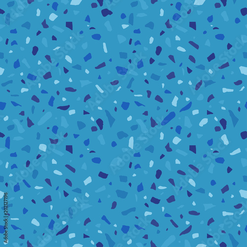 Texture Of Terrazzo Floor Tile With Pebbles And Stone Abstract Blue Vector Background Texture Of Terrazzo Floor Tile With Pebbles And Stone Abstract Blue Vector Background