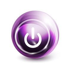 Power button icon, start symbol