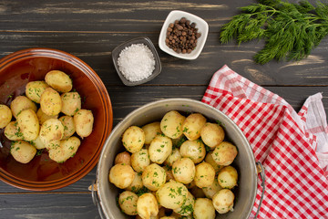 Baked baby potatoes