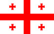 Flag of Georgia. Vector illustration. 10eps