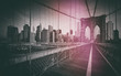 Photo Vintage du Pont de Brooklyn - New York