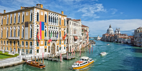 Venice Italy, panorama of the Grand Canal