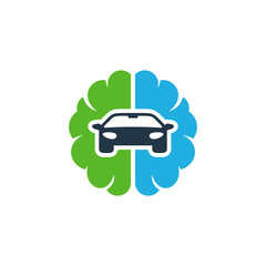 Sticker - Automotive Brain Logo Icon Design