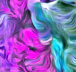 Sticker - Swirling Color Abstract