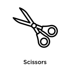 Poster - Scissors icon isolated on white background