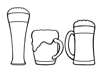 glasses of beer