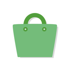 Poster - Shopping bag e-commerce flat icon vector