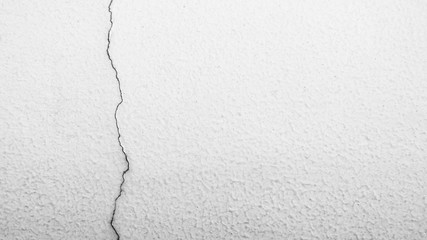 Sticker - texture of crack white cement wall - background