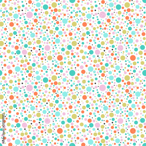 Fotografering  Seamless colorful dots backgound