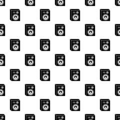 Poster - Studio speakers pattern vector seamless repeating for any web design