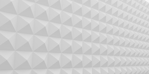 Poster - Abstract of triangle polygon pattern wall,glossy futuristic background,3d rendering.